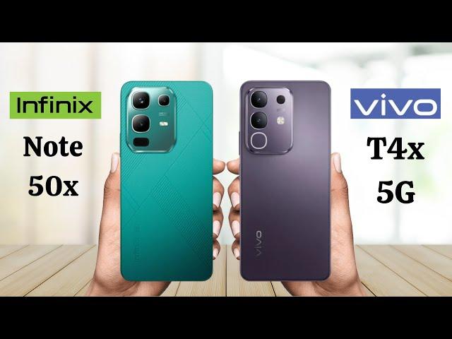 Infinix Note 50x 5G Vs Vivo T4x 5G - Full Comparison 2025