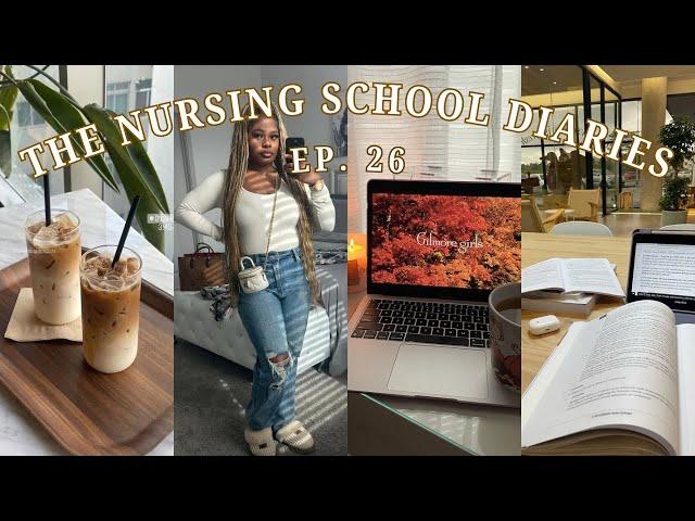 Nursing School Diaries ︎ EP:26 | NURSING SCHOOL VLOG | Med Surg ATI exam, Thanksgiving, haul + more