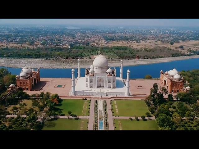 Drone view of Taj Mahal|Taj Mahal|India|Absolute 360 degree|