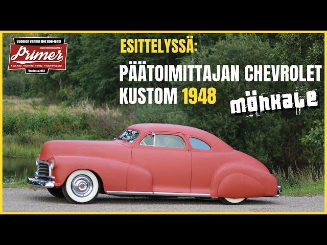 Päätoimittajan Chevrolet 1948 Kustomin esittely. Tämäkin auto on kustomoitu jo yli 30 vuotta sitten