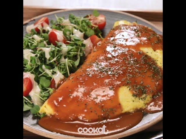 [食左飯未呀 Cookat] 韓式芝士蛋包飯 Korean Style Cheesy Omurice