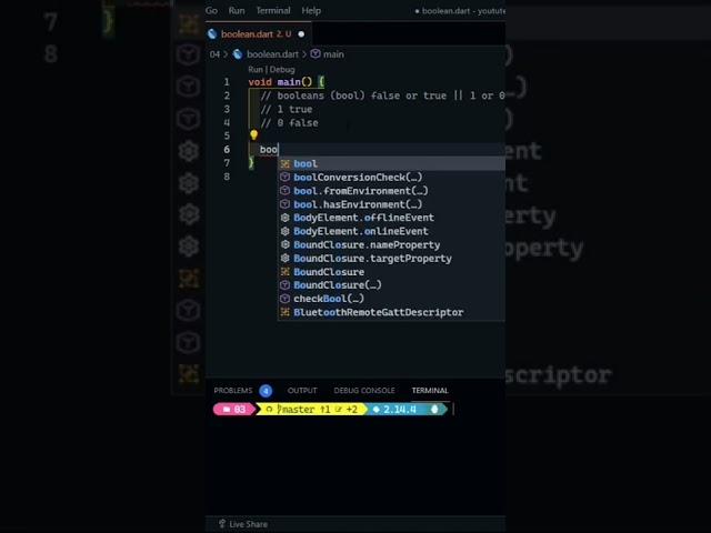 way to go with boolean values