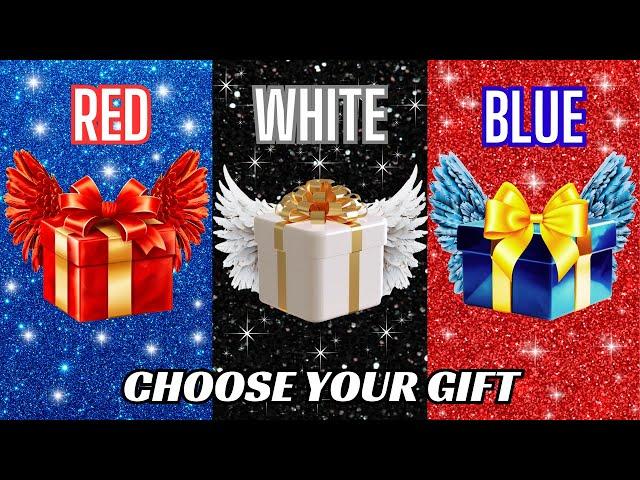 Choose your gift ||3 gift box challenge||2 good & 1 bad|| Red, White & Blue #chooseyourgift