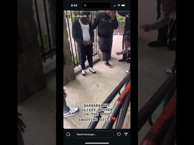 ANT GLIZZY MOTHER 60 YEARS OLD ON THE HOOD SHOOTING DICE ️