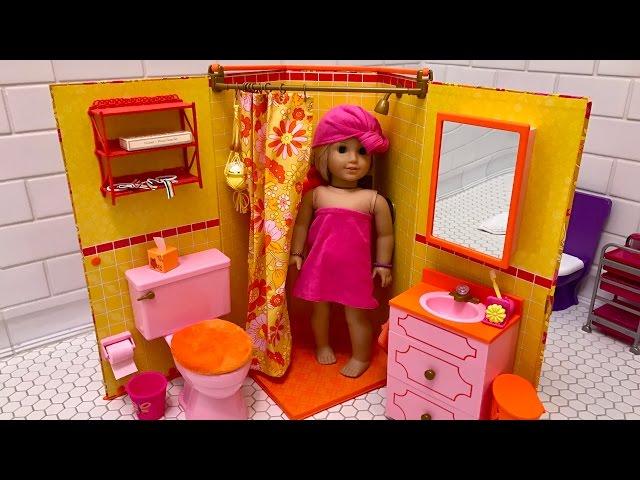 American Girl Doll Julie's Bathroom Unboxing - NEW!