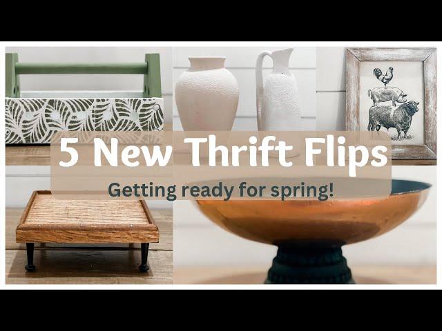 5 NEW SPRING THRIFT FLIPS | TRASH TO TREASURE DIY | SPRING THRIFT FLIP | COTTAGE FARMHOUSE DECOR