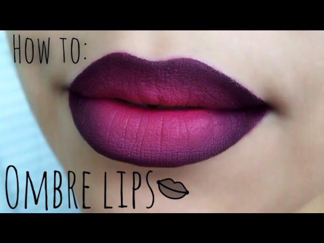 HOW TO :OMBRE LIP TUTORIAL