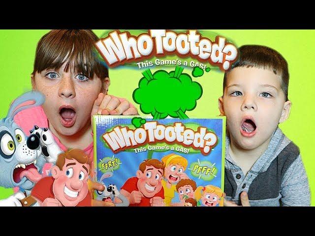 WHO TOOTED Family Fun Whoopie Cushion Board Game For Kids with Caleb Kids Show