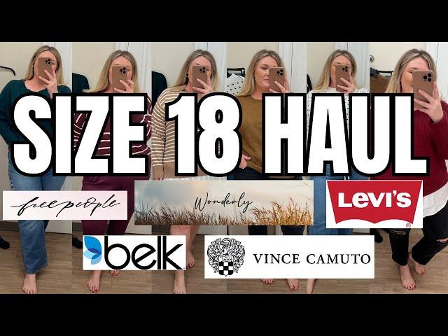 PLUS SIZE LEVI’S  | BELK haul: Free People, Vince Camuto, Wonderly, etc.