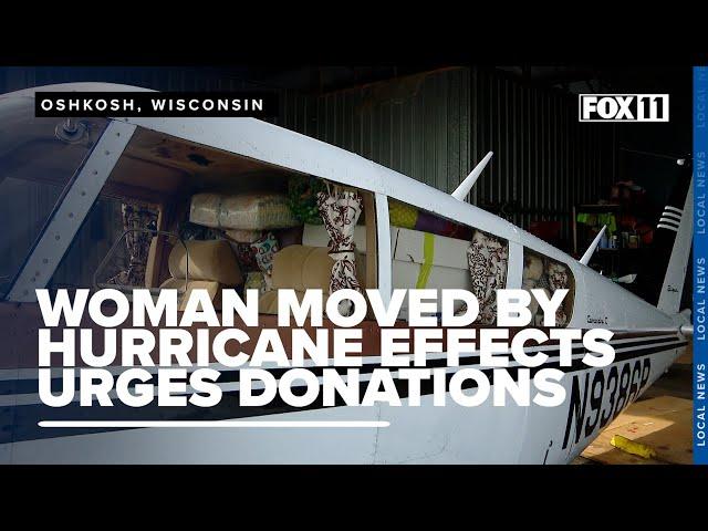 Oshkosh fitness center fills airplane with donations for hurricane-stricken North Carolina