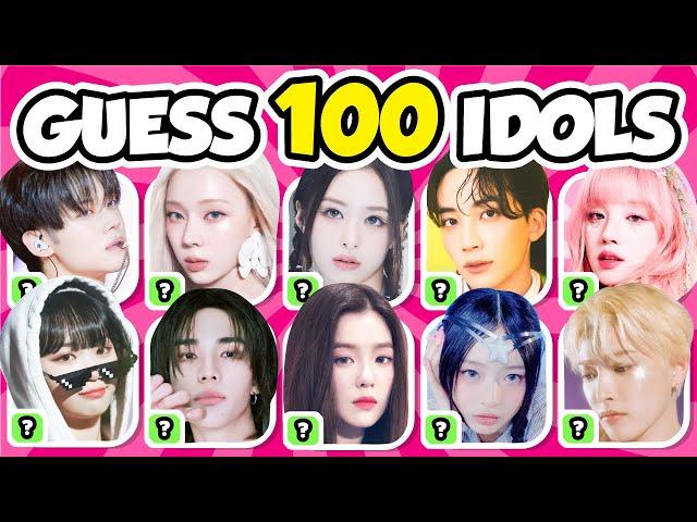 GUESS 100 KPOP IDOLS ️‍ Most Popular Idols | Kpop Quiz 2024