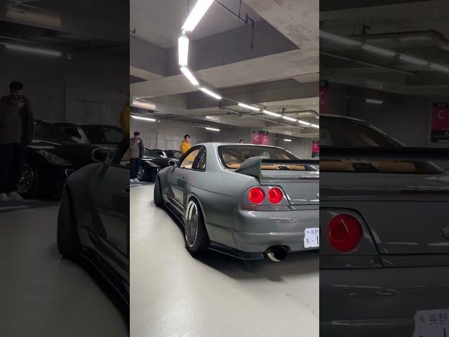 Nissan Skyline GTR R33 on 18inch OZ Futura Tokyo Garage Nismo #carmeet #carmeat