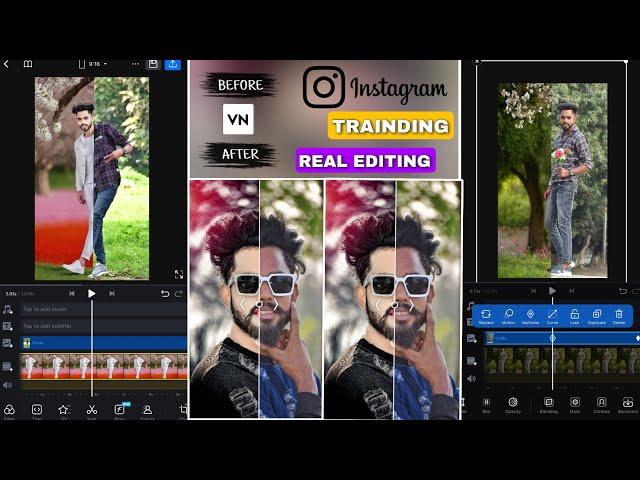 Trending Reel EdiTing करना सीख || New Instagram Trending Reel Editing Tutorial || Vn Reel Editing