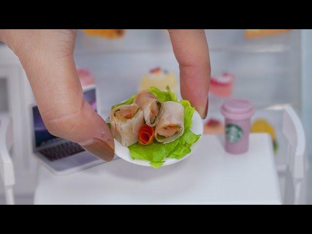 MINI FOOD - Ham and Cheese Burrito Recipes | Mini Cook | Cooking with Tiny Cakes