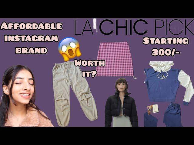 Found affordable and trendy brand on instagram LA CHIC PICK try on haul instagram affordable brand