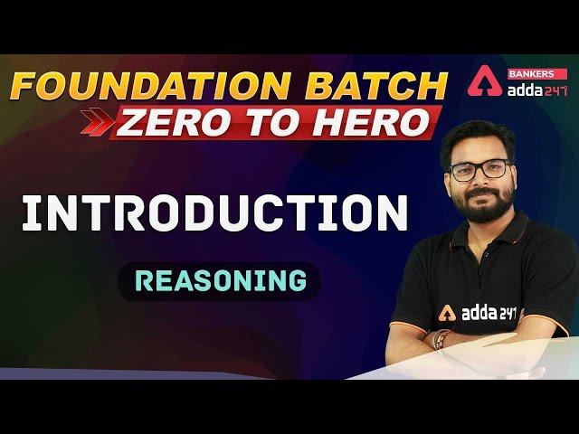 Introduction to Reasoning | Banking Foundation Classes Adda247 (Class-1)