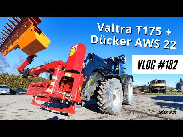 Vlog #182 Hedge care with Valtra T175 + Dücker AWS 22. Convincing team? #valtra