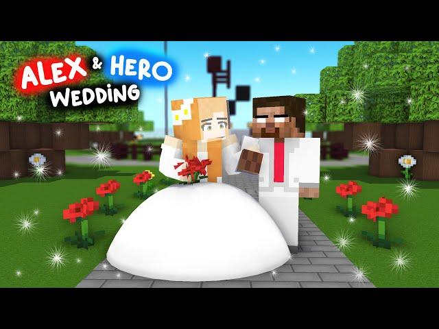 "I DO": ALEX and HEROBRINE'S WEDDING: Minecraft Animation