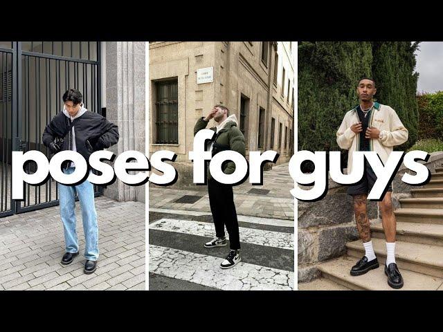 how to pose for photos as a guy