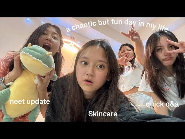 day in my life: neet updates/ skincare routine/ a quick q&a with friends