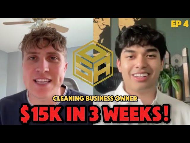 Jaden made $15k in his FIRST 3 weeks with his Remote Cleaning Business
