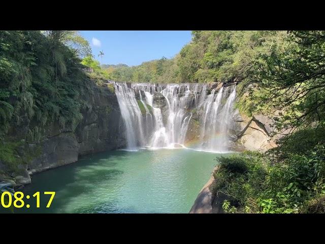 【15分鐘】‍️冥想、靜坐，帶上耳機(有降噪功能更佳)，閉上眼睛，暫時脫離喧囂吵雜的日常，給自己15分鐘坐在瀑布前冥想靜心、釋放壓力、提升能量 Meditate 、eyes closed