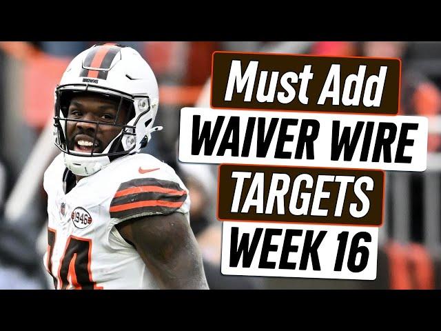 Week 16 Waiver Wire Adds | 2024 Fantasy Football Advice