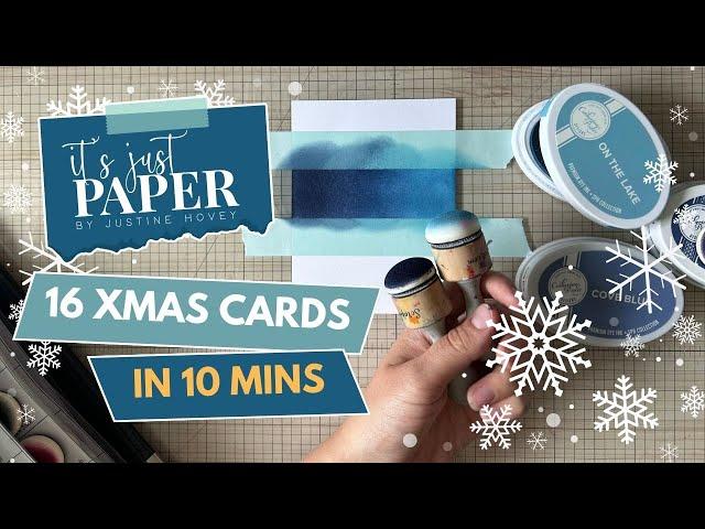 16 Christmas Cards in Less than 10 Minutes | Quick Handmade Christmas Card Inspiration