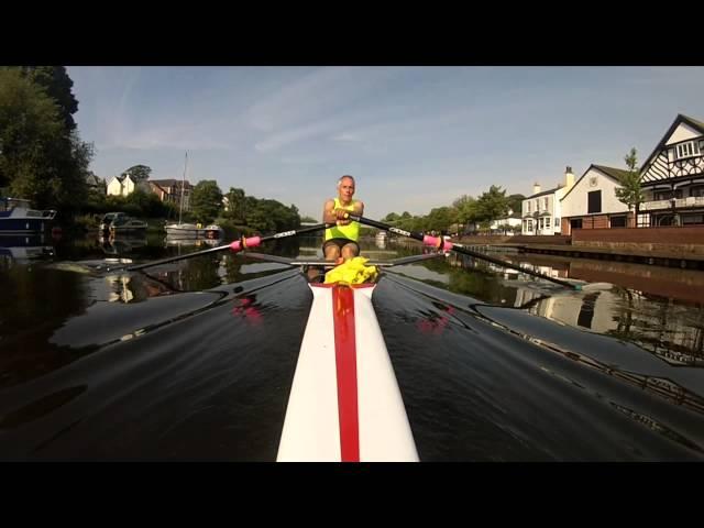 Incredible Catch while Sculling