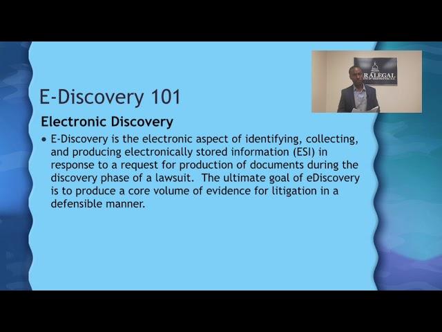 Intro to E-Discovery