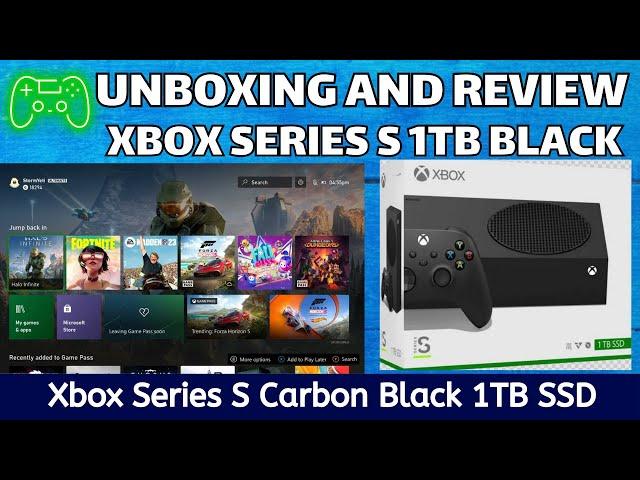 Xbox Series S Carbon Black 1TB Unboxing and Review