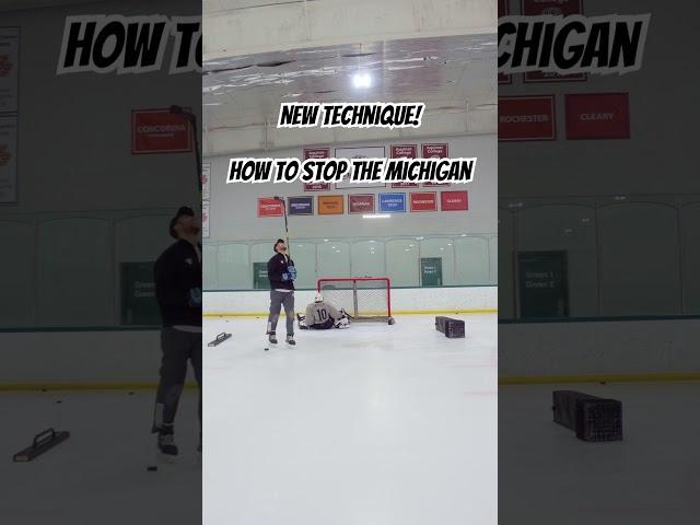 New Goalie SAVE Technique! #goalietraining #goaliedrills #hockey #goaliecoach