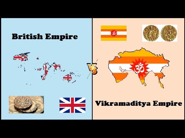 British Empire Vs Vikramaditya Empire Comparison | Largest Empires In History |