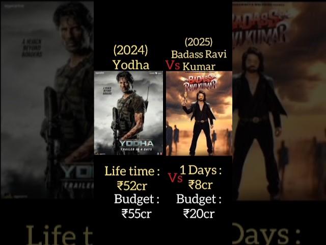 Badass Ravi Kumar Vs Yodha Box office collection #shorts