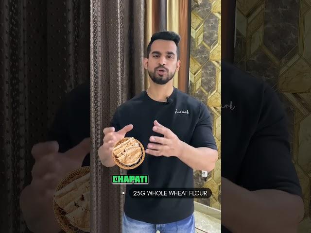 Rice vs Chapati Which one is Better Option? #fitness #shorts #youtubeshorts #diet