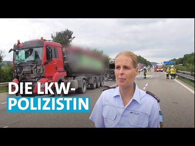 Die LKW-Polizistin der Autobahnpolizei - Unfälle, Gaffer und rollende Zeitbomben | SWR Mensch Leute