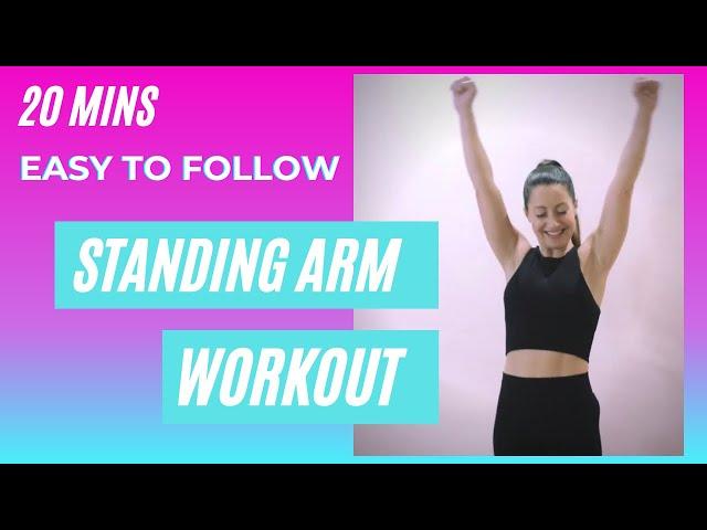 STANDING ARM WORKOUT - to music (no equipment)  - Low Impact - Hazel Ashleen Fitness