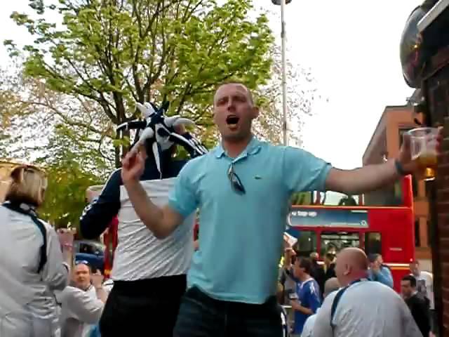 Bolton Wanderers fans singing The Wanderer Wembley 2011