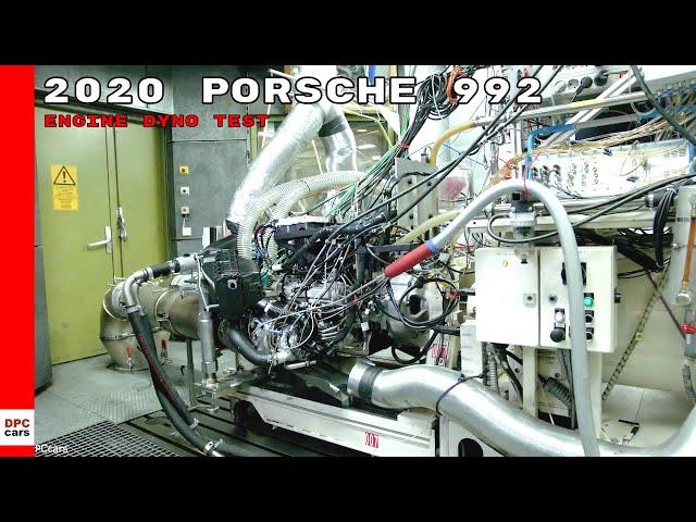 2020 Porsche 911 992 Engine Bench Dyno Test