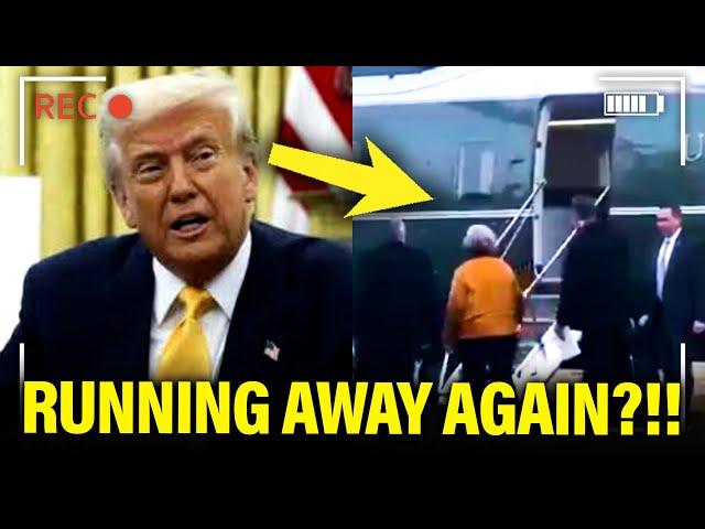 Trump Quickly FLEES from DC to RUN AWAY from BAD NEWS