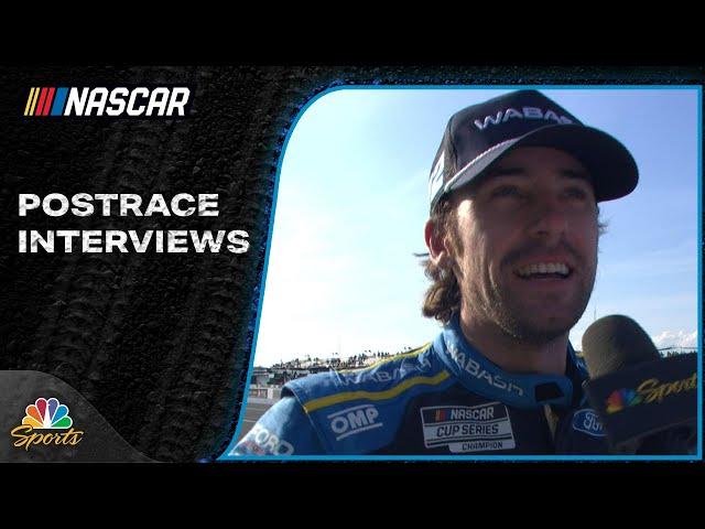 NASCAR Cup Series POSTRACE INTERVIEWS: The Great American Getaway 400 | 7/14/24 | Motorsports on NBC