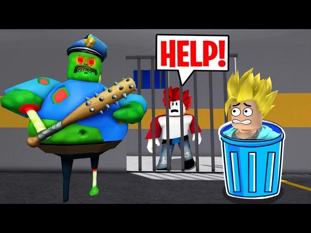 HARD MODE  ZOMBIE BARRY'S PRISON RUN In Roblox | Khaleel and Motu Gameplay