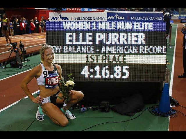 ELLE PURRIER REFLECTS ON AMERICAN RECORD AT THE MILLROSE GAMES 1 YEAR LATER