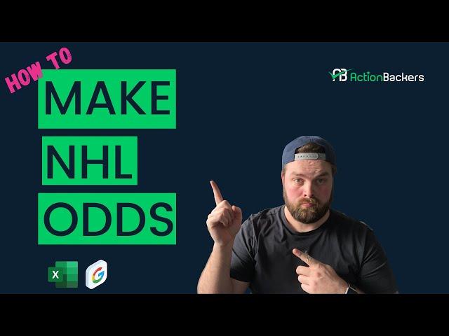 How to Easily Make Your Own NHL Betting Odds Using Excel or Google Sheets.