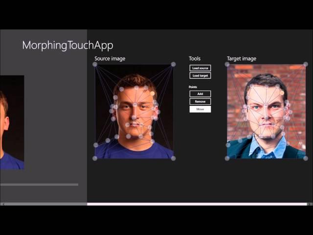 MorphingTouchApp Face Demo - See how morphing works!