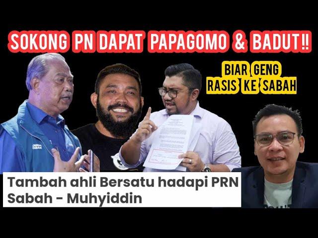 SOKONG PN DAPAT PAPAGOMO & BADUT!! MUHYIDDIN NAK TAMBAH AHLI BERSATU SABAH!!TOLAK GENG RASIS