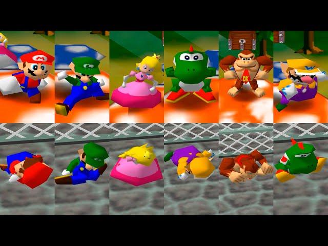 Mario Party - All Characters Wins And Loses Animation