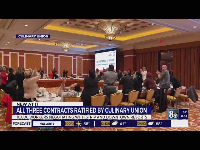 Culinary Union workers at Wynn Resorts vote 99% 'yes' to ratify new contract, all 3 votes successful