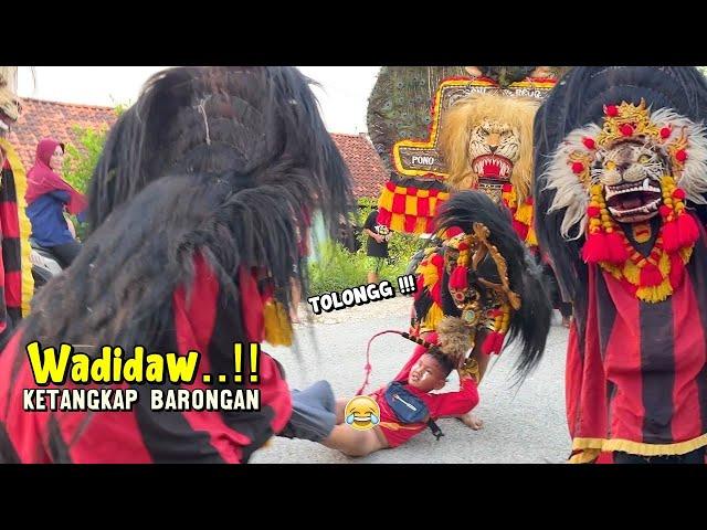 Bikin Ketawa !! Mengejek Ketangkap Barongan Ngamuk Dibrejeli - Barongan Blora Taruno Adi Joyo