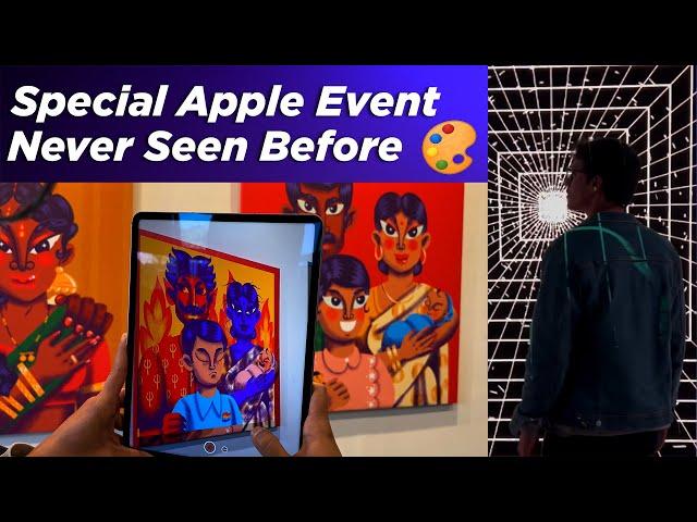 iPad Pro for digital artwork, professional artists show how | India Art Fair 2023 #apple